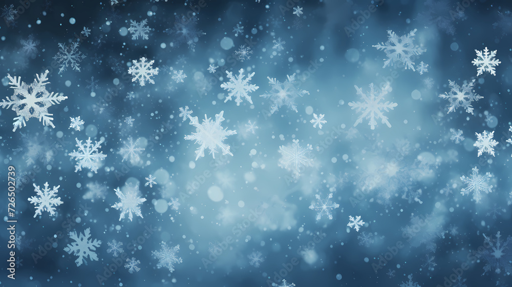 Beautiful winter Christmas glowing background with falling snowflakes, winter background Beautiful winter Christmas glowing background with falling snowflakes, winter background