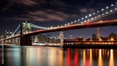 brooklyn bridge night exposure 