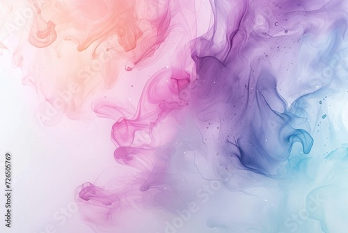 Abstract colorful smoky shape image. 