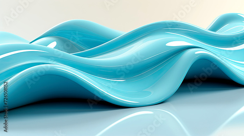 Turquoise Waves Texture photo