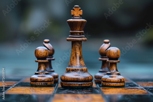 Work as a team. Chess concept represents success and team work.