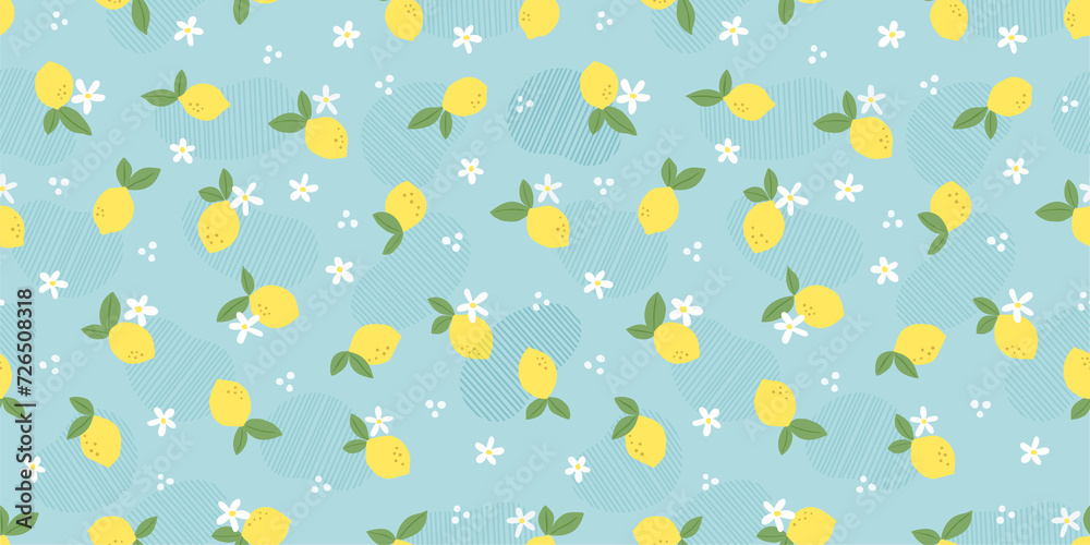 Seamless lemon pattern Seamless lemon pattern