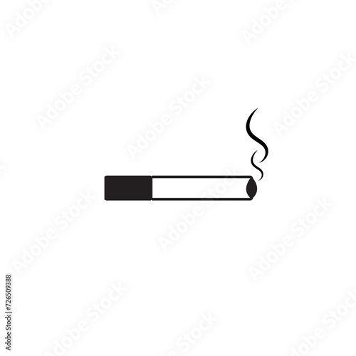 Smoking cigarette icon flat vector design