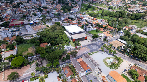 Aerial image of the city of Betim, Belo Horizonte, Brazil. Main square. © Pedro