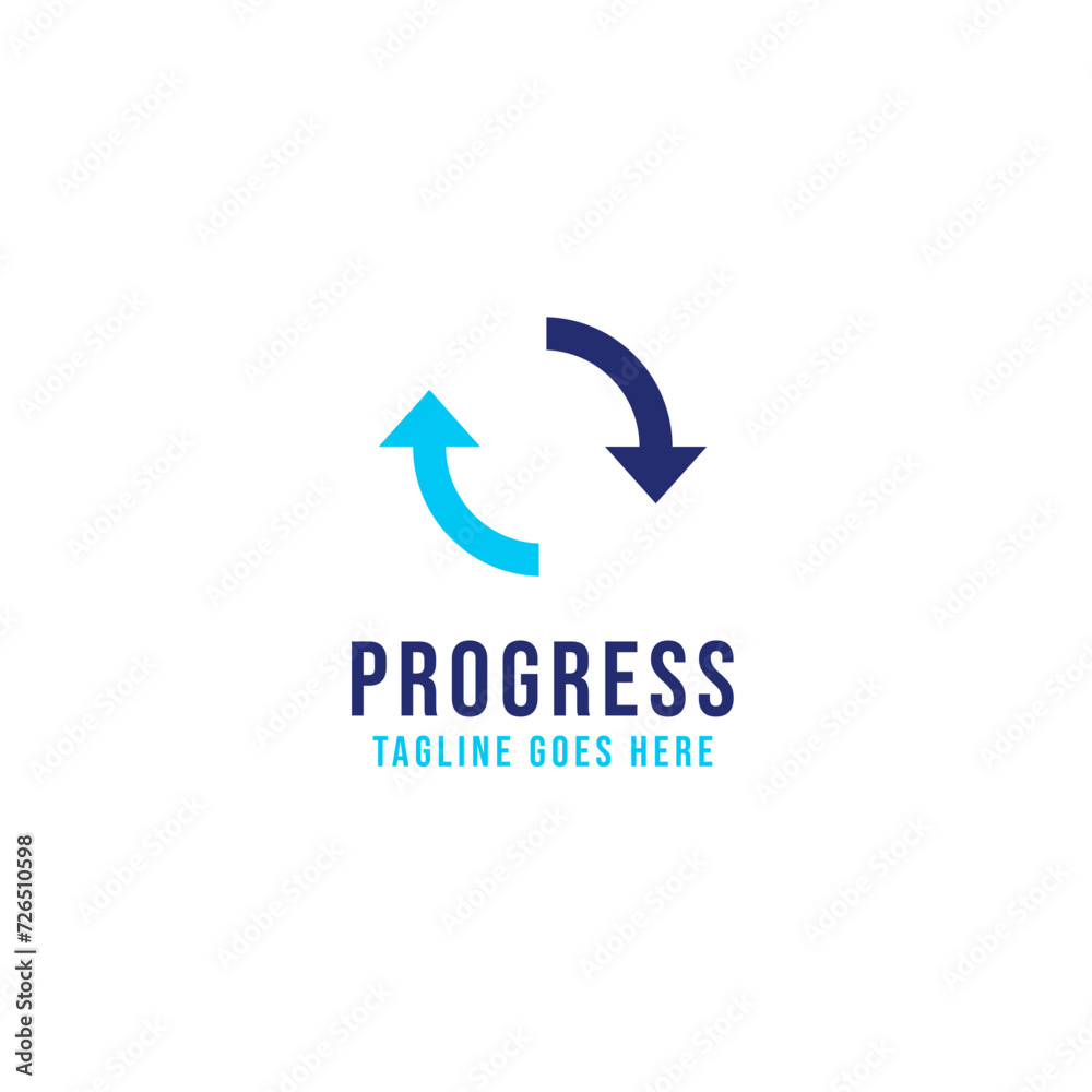 Circle Progress Logo Design Concept Vector Illustration Circle Progress Logo Design Concept Vector Illustration