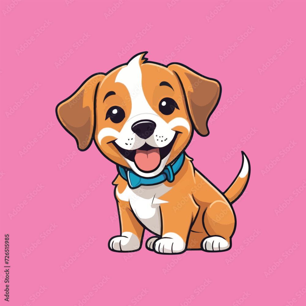 vector of cute puppy, cute pet