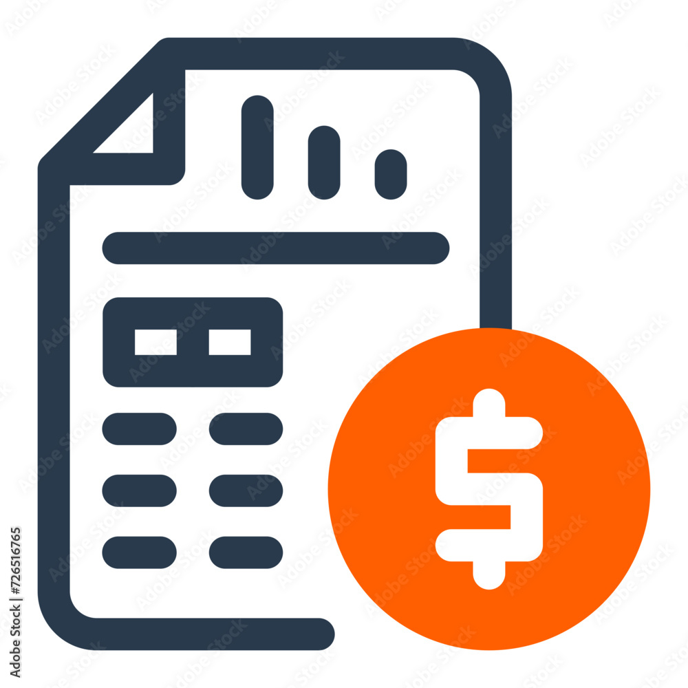 Comprehensive Balance Sheet Vector Icon Illustration Comprehensive Balance Sheet Vector Icon Illustration
