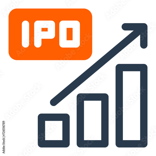 Successful Initial Public Offering Strategies Vector Icon Illustration