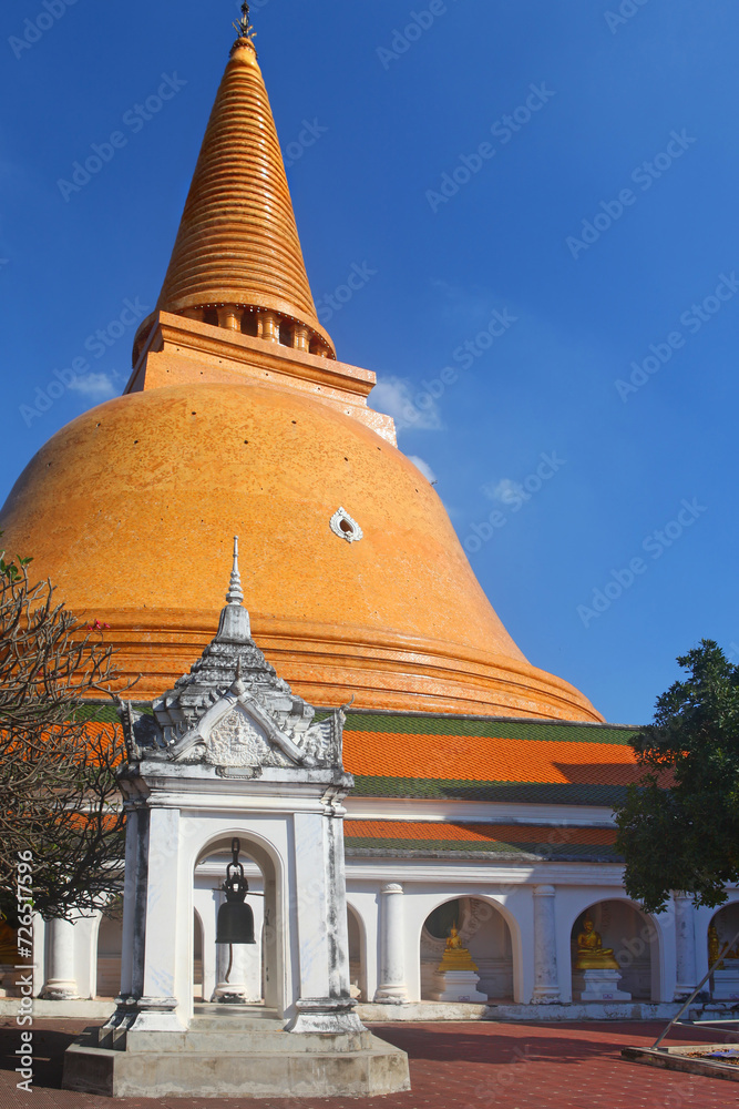 The real temple of Phra Pathom (First Sacred) Chedi, Nakhon Pathom, Thailand The real temple of Phra Pathom (First Sacred) Chedi, Nakhon Pathom, Thailand