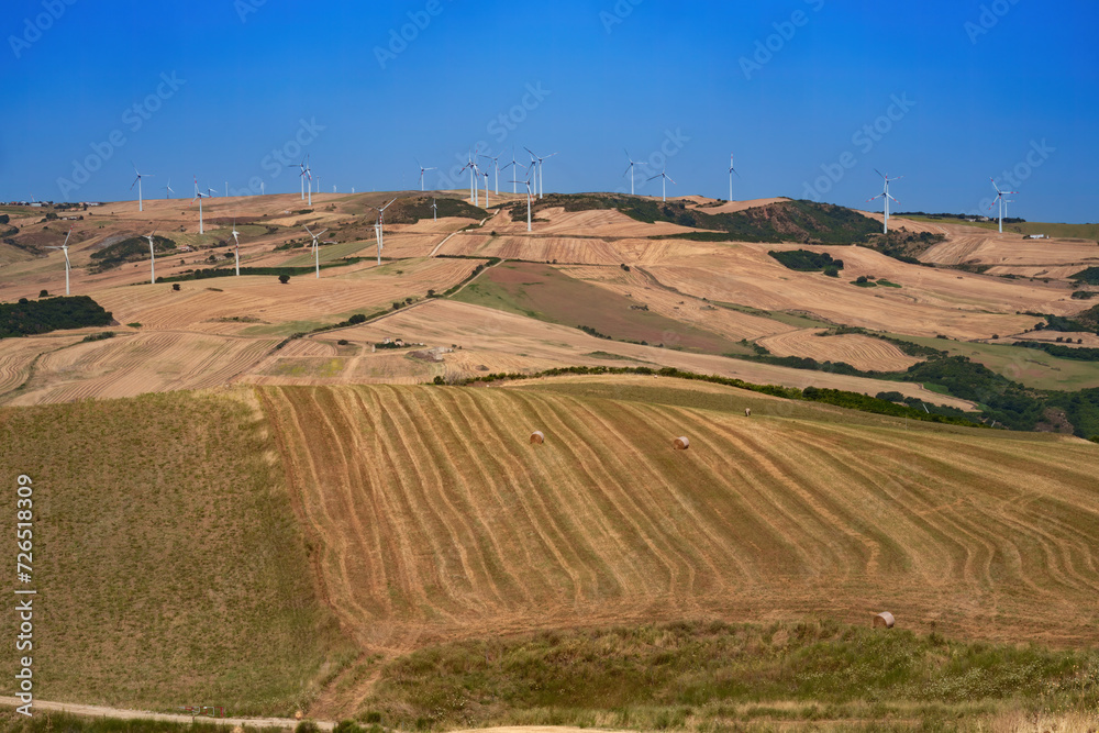 Country landscape near Melfi, Basilicata, Italy