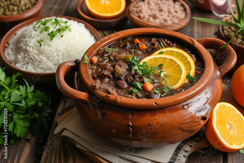 Traditional Brazilian Feijoada - A Culinary Representation of Rich Flavor and Cultural Heritage