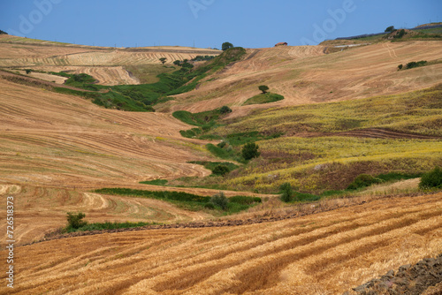 Country landscape near Rocchetta Sant Antonio, Apulia, Italy