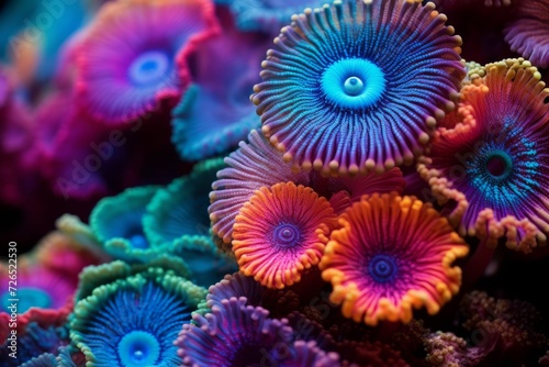 beautiful colorful rainbow coral