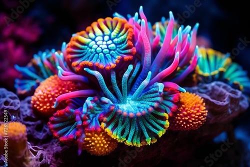beautiful colorful rainbow coral © viktorbond