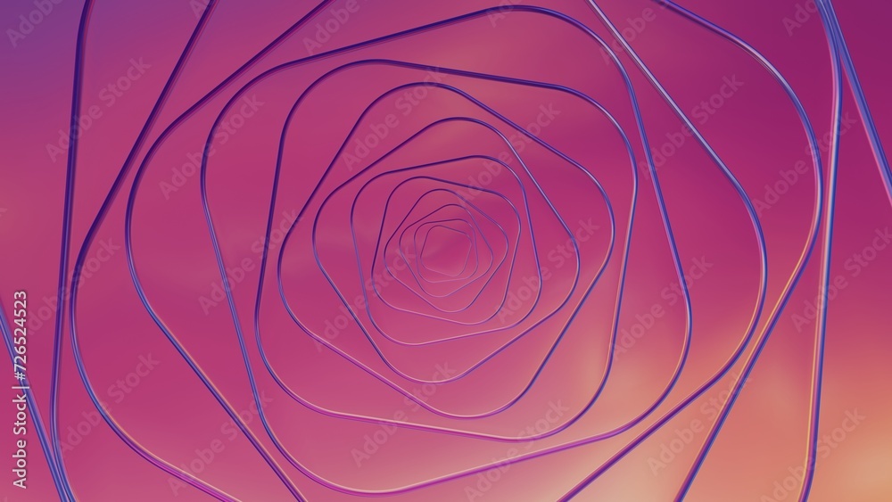 A 3D rotation background with astonishing colors, creating a ...