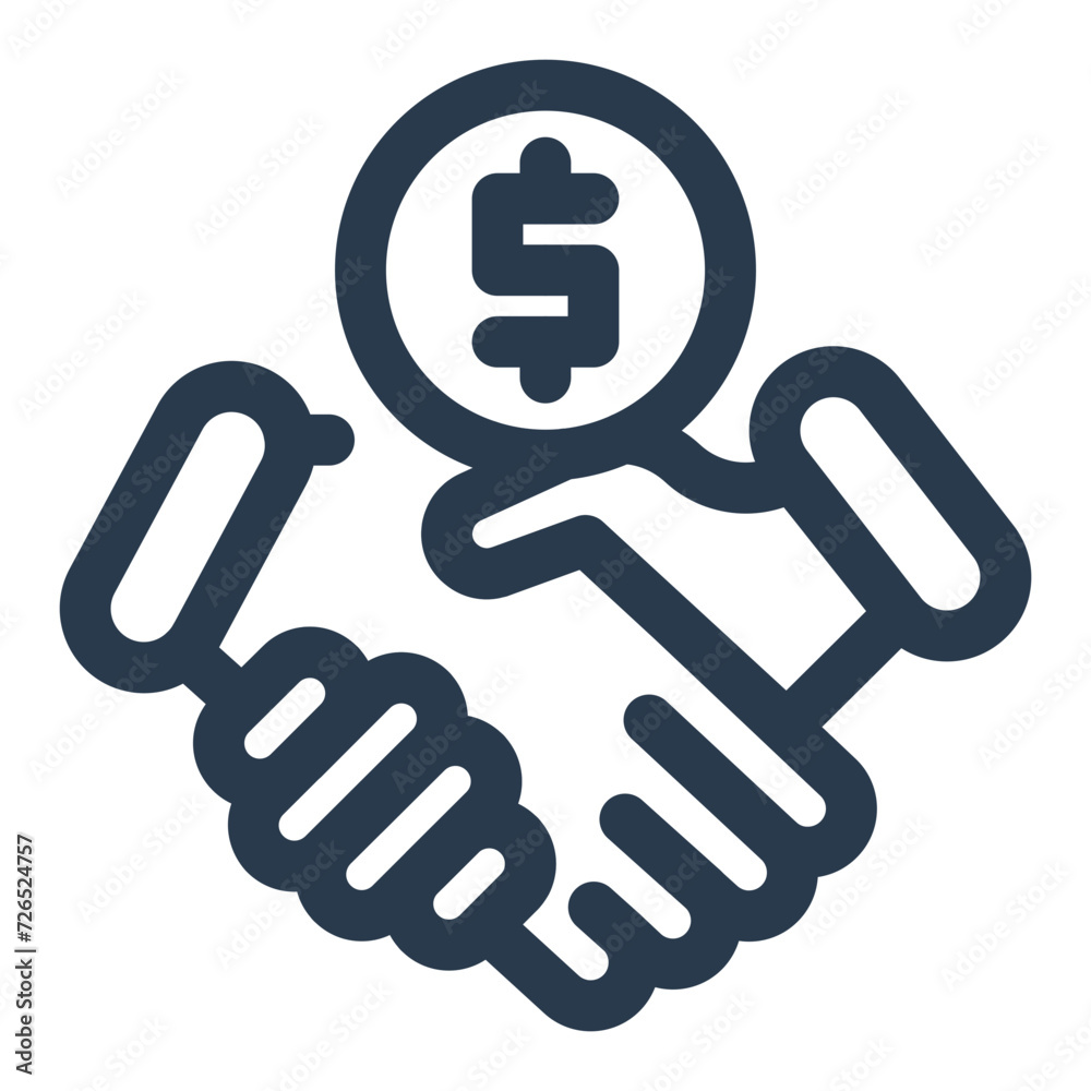 Strategic Acquisition Vector Icon Illustration Strategic Acquisition Vector Icon Illustration