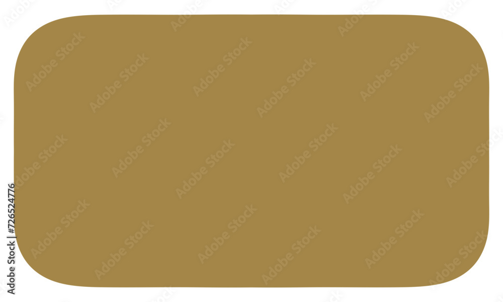 Rectangular shape with curved corners Rectangular shape with curved corners