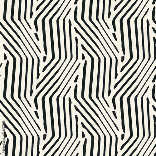 Monochrome Broken Striped Subtle Checked Pattern