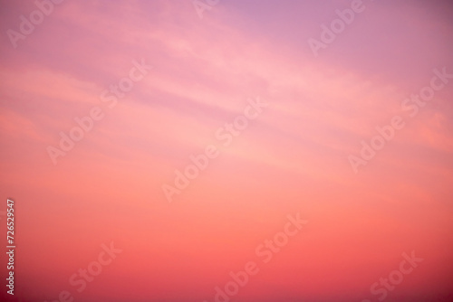 Beautiful , luxury soft gradient orange gold clouds and sunlight on the blue sky perfect for the background, take in everning,Twilight, Large size, high definition landscape photo