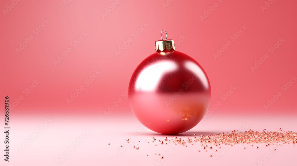 Luxurious Christmas balls on glowing bokeh background, Christmas and New Year minimalistic background Luxurious Christmas balls on glowing bokeh background, Christmas and New Year minimalistic background