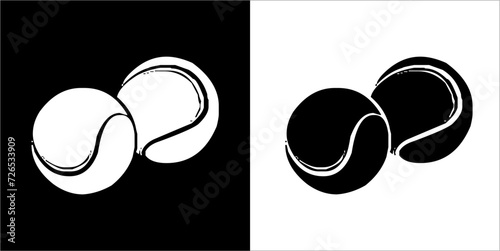 Illustration vector graphics of tennis icon