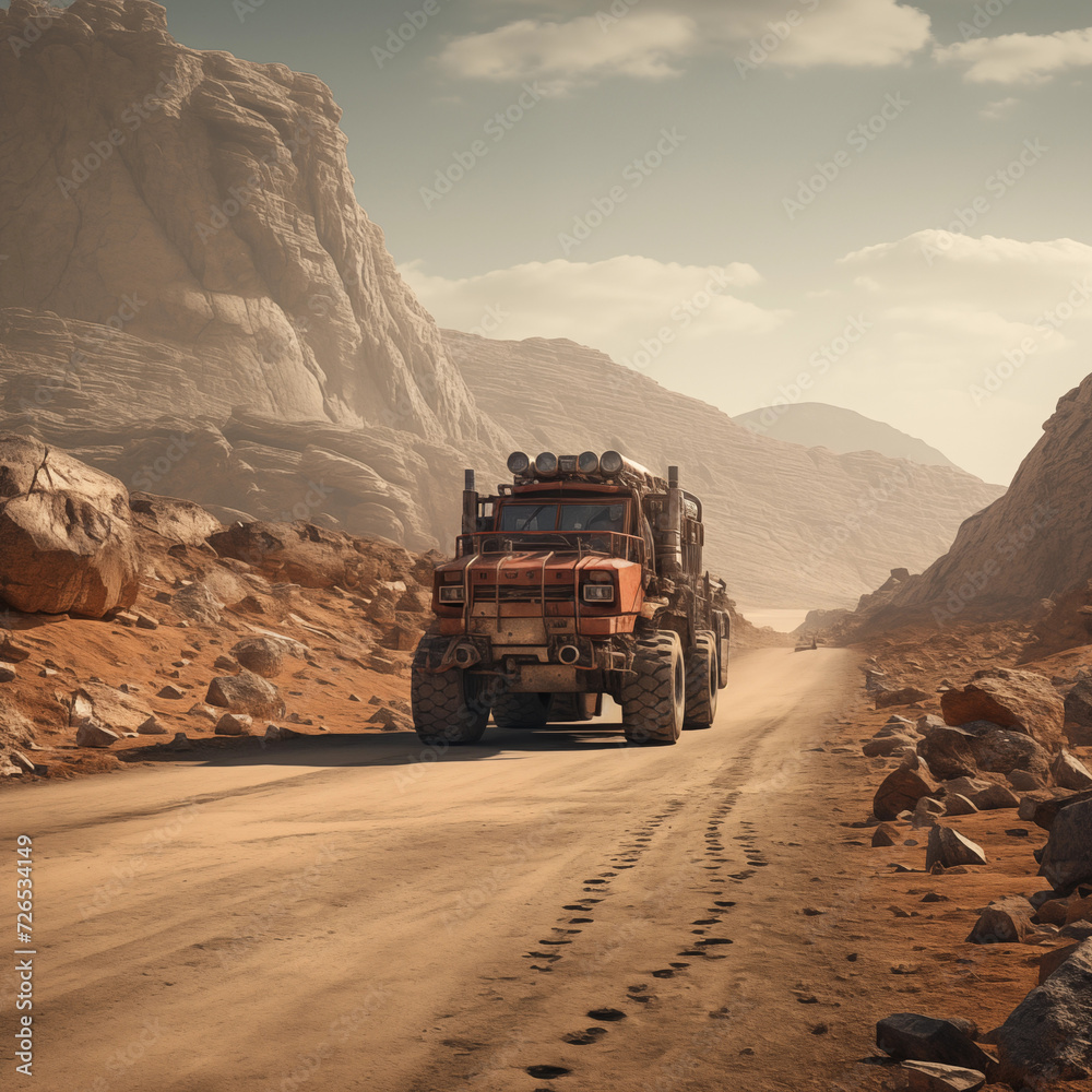 Truck in the Desert Truck in the Desert