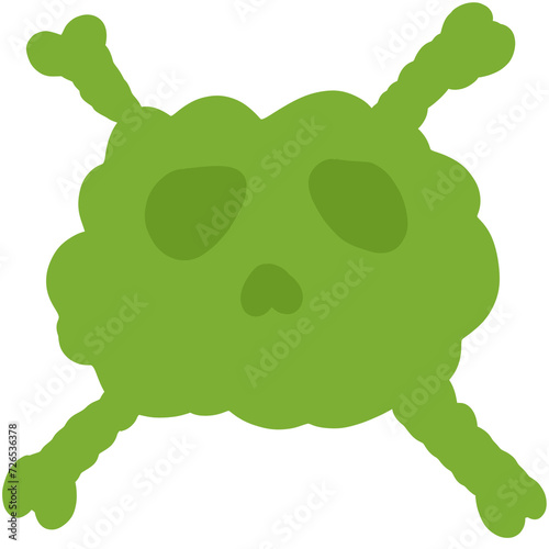 Bad smell toxic clouds