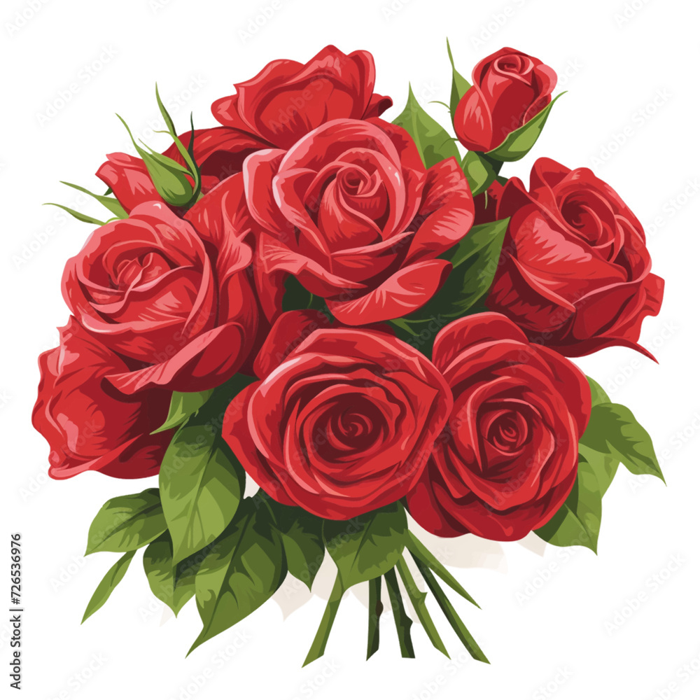 Obraz premium Bouquet of red Roses