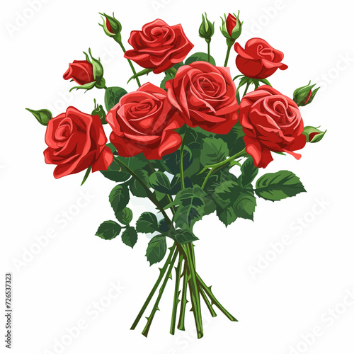 Bouquet of red roses