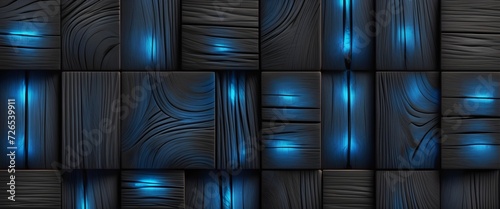 Carbon texture 3d tiles aligned. Abstract background wallpaper. Ascetic web banner. Generative AI