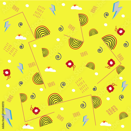 random doodle pattern background