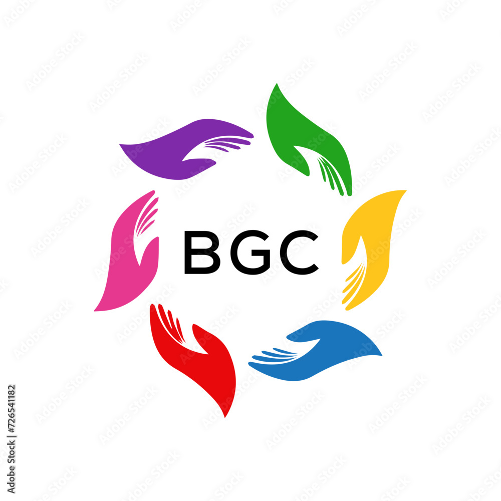 BGC  logo design template vector. BGC Business abstract connection vector logo. BGC icon circle logotype.
