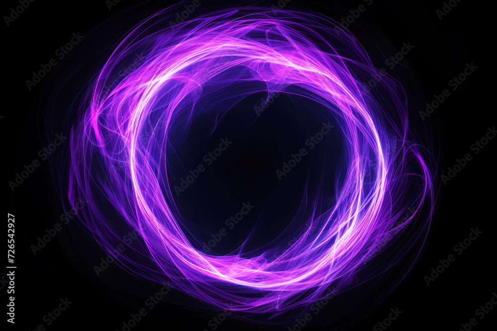Purple ring of light with smoke overlay Purple ring of light with smoke overlay