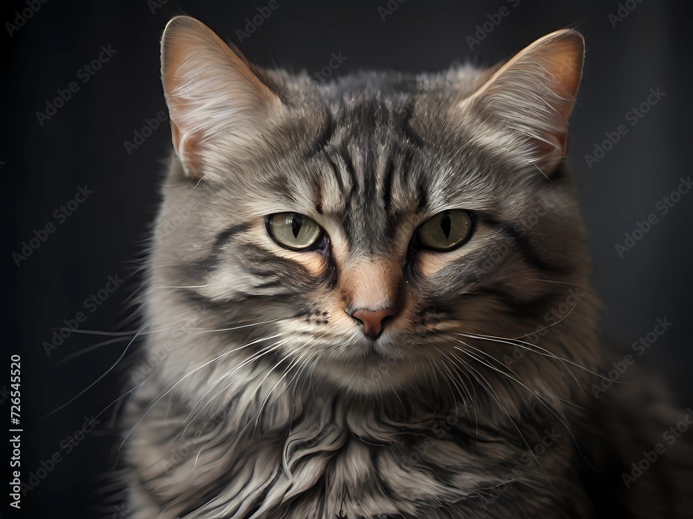 Graceful Whispers: The Enigmatic Charisma of the Gray Cat Graceful Whispers: The Enigmatic Charisma of the Gray Cat