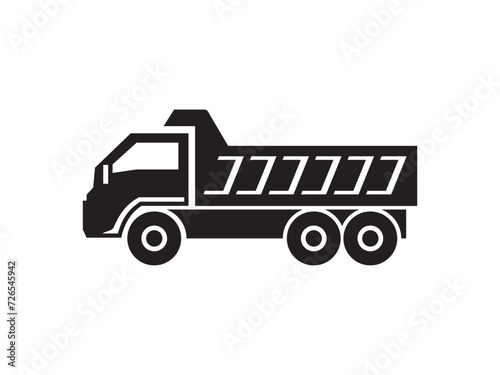 dump truck icon vector
