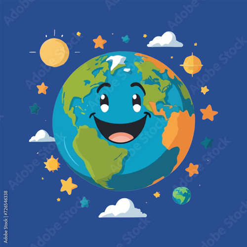 vector of beauty earth, earth day