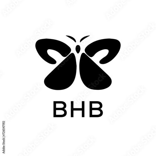 BHB  logo design template vector. BHB Business abstract connection vector logo. BHB icon circle logotype.
 photo