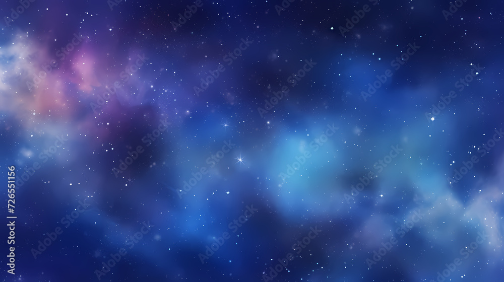 Gradient abstract stars background, starry night sky