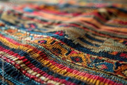 Vintage Thai Handcrafted Rug Conservation with Natural Materials