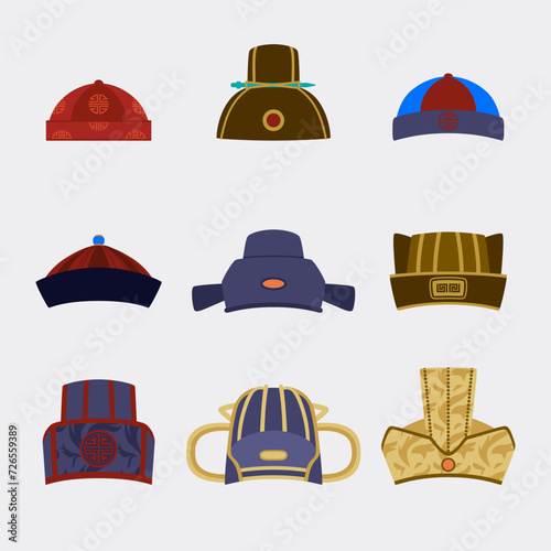 Chinese Traditional Hat Set (ID: 726559389)