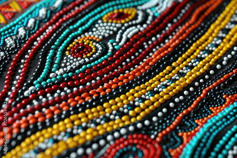African pattern with bright colors and beaded texture. African pattern with bright colors and beaded texture.