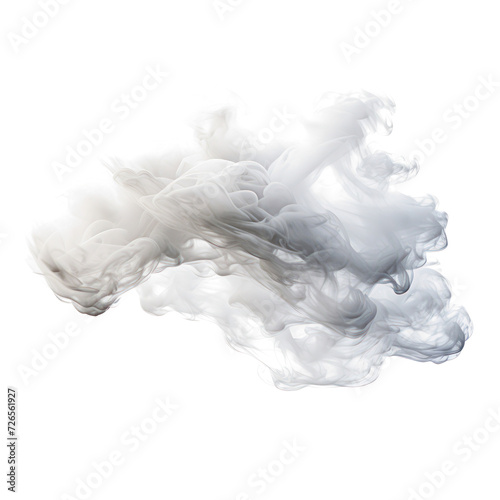 Abstract white smoke cloud, a soft white Smoke explode cloudy on transparent png.