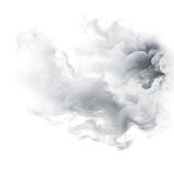 Abstract white smoke cloud, a soft white Smoke explode cloudy on transparent png.