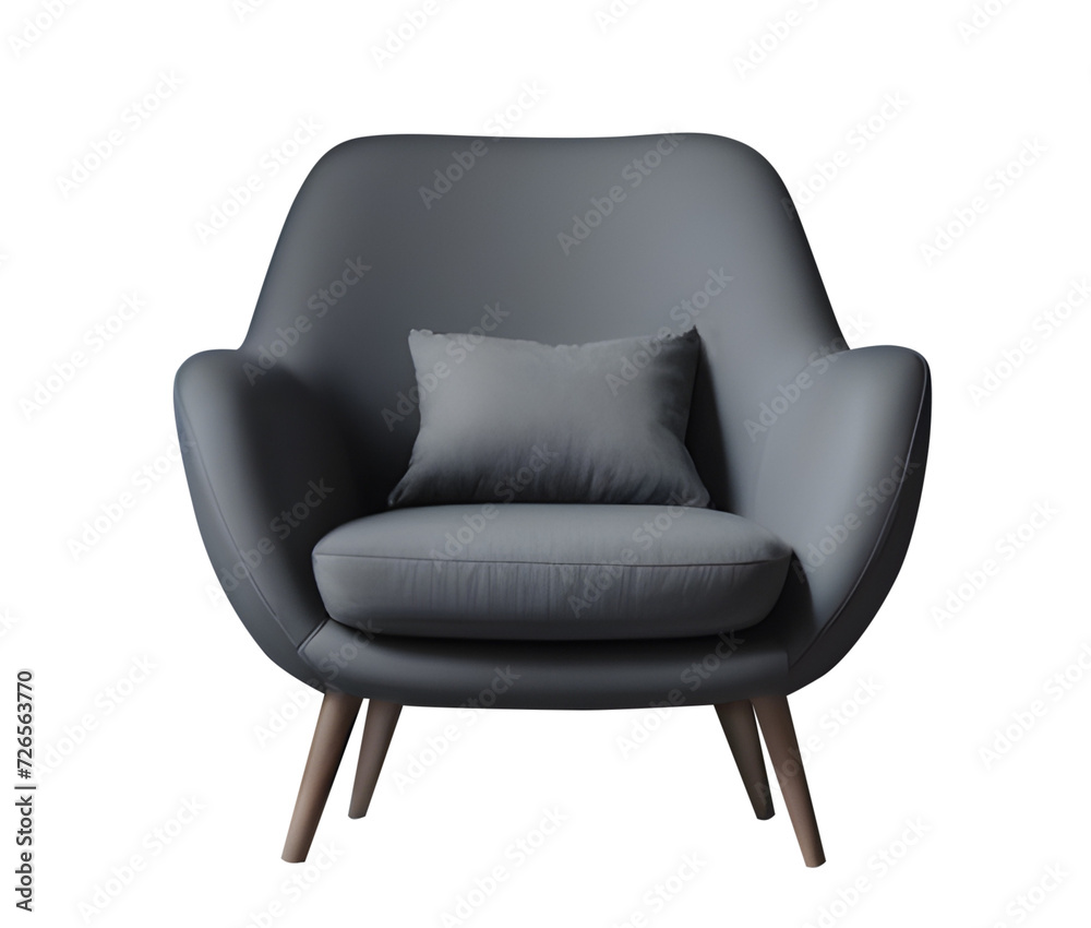 Isolated gray sofa and armchair, showcasing comfortable and contemporary furniture design for a stylish home interior PNG Isolated gray sofa and armchair, showcasing comfortable and contemporary furniture design for a stylish home interior PNG