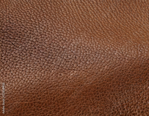 Brown leather pattern macro background