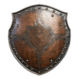 old metal shield