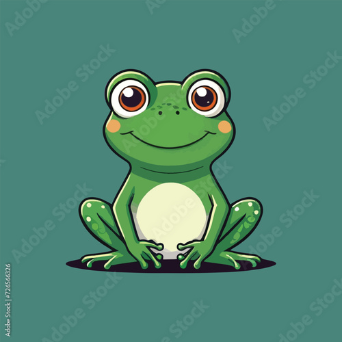 vector of cute frog