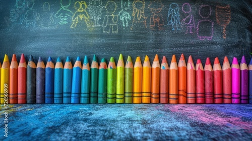 Chalkboard Dreamscapes: Crayon Colors Where Imagination Blooms