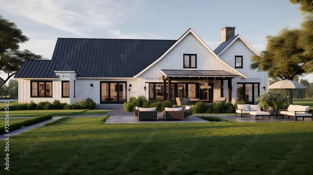 Modern Farmhouse with Floor Plans