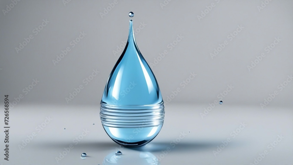 water drop on blue a water drop with a light blue liquid water drop on blue a water drop with a light blue liquid